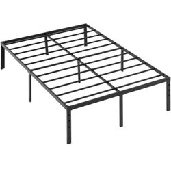Metal Platform,Sturdy Metal Bed Frame-Queen 