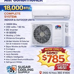 18000 Btu Mini Split  Inverter 19 Seer  Certificate