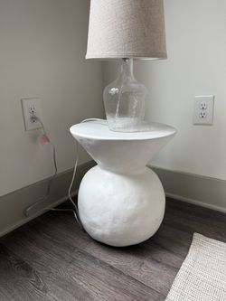 Target white side table