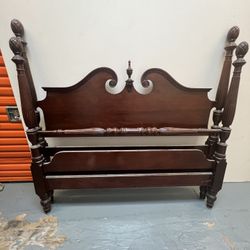 Vintage Mahogany Bed Frame - Full Size