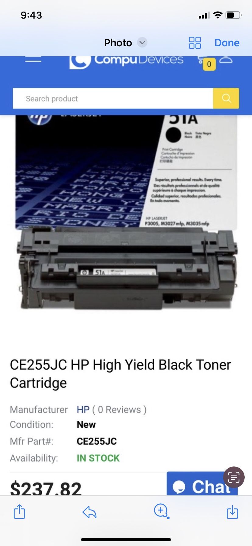 Laserjet Ce255jc Black Toner Cartridge