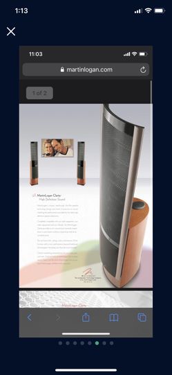 Martin Logan Speakers 