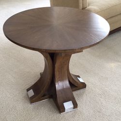 Dan Parish Side Table With Zinc Accents