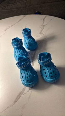Size 5 Jzxoiva Blue Dog Shoes Set of 4