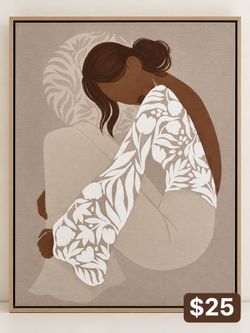 Elegant Boho Woman Framed Wall Art – $25