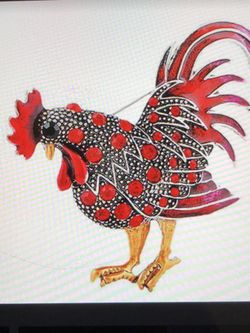 Brooch Rooster Pin(Please Read Description)