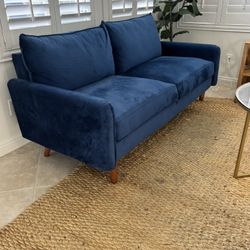 Blue ‘Velvet’ Sofa 