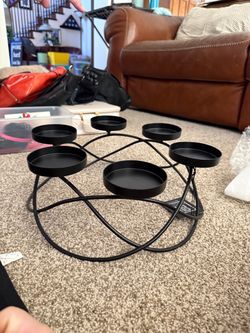 Black Wire Metal Candle Holder – Holds 6 Candles, New with Tags, Sagebrook Home