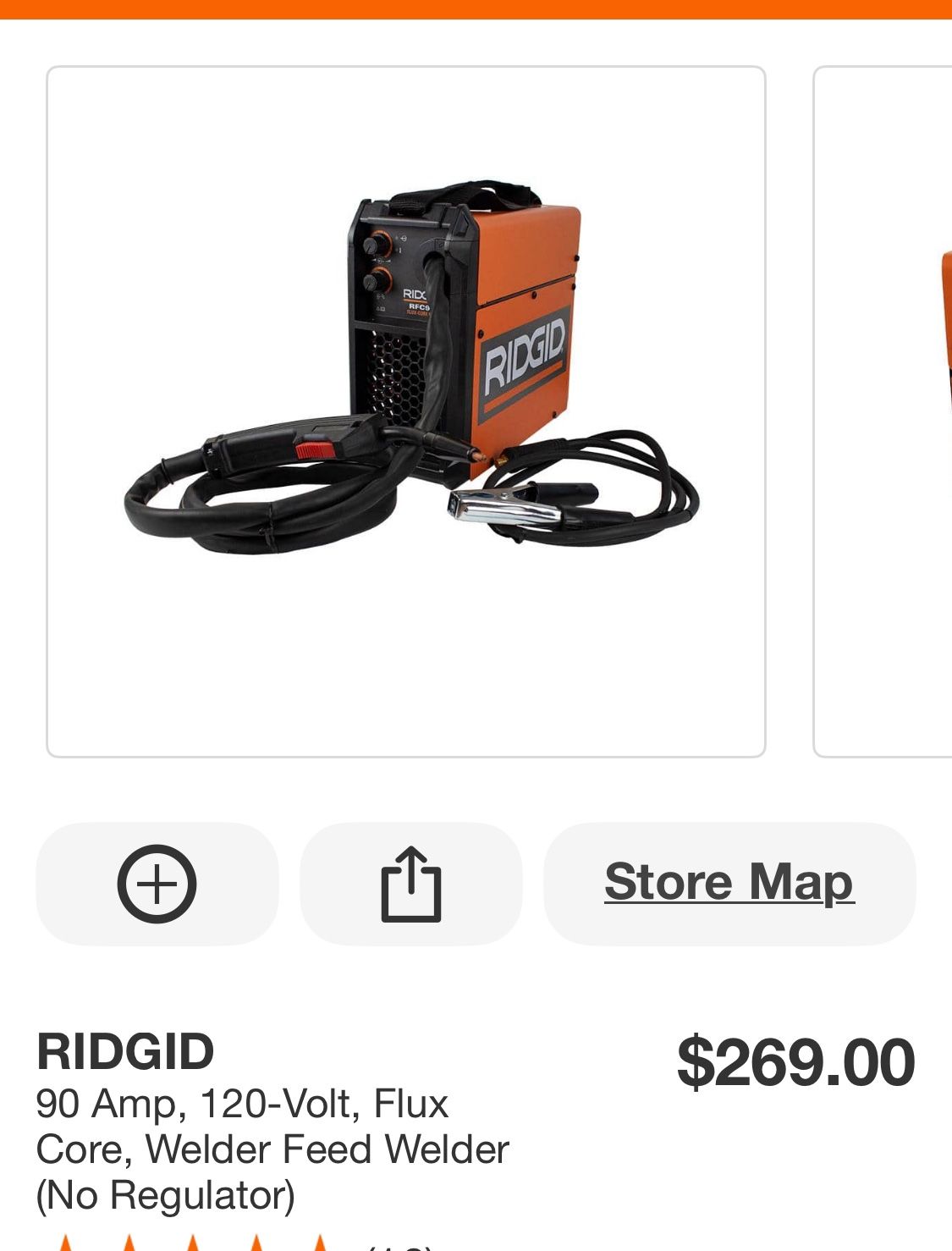 RIDGID 90 Amp, 120 Volt, Flux Core, Welder Feed Welder (No Regulator) Office equipment & Supplies