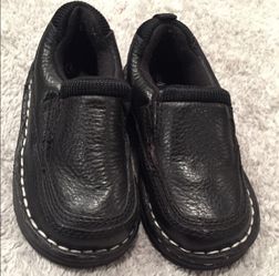 Boy Size 6 Black Leather Oxford Dress Shoes