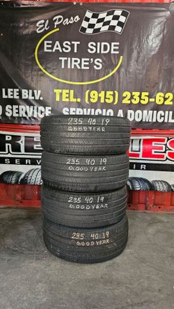 235 40 19 SET 4 LLANTAS GOODYEAR INSTALADAS POR 320