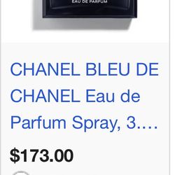 Bleu de Chanel cologne (full size and fully filled
