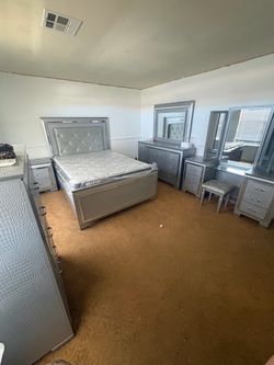 Silver bedroom set