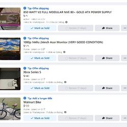 XBOX ONE S, 144HZ 1 MS MONITOR, 850 WATT PSU & 24 INCH BIKE *CHECK PICTURE*