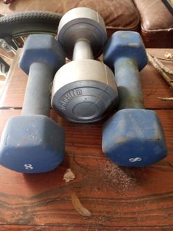 Set Of Neoprene 8 Pound Dumbbells