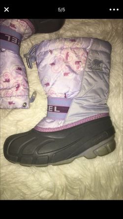 Girls size 1 sorel winter snow boots