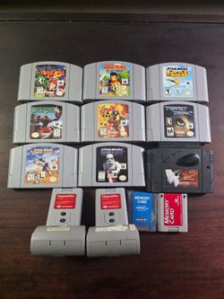 Nintendo 64 N64 Video Games Banjo, Diddy Kong etc.