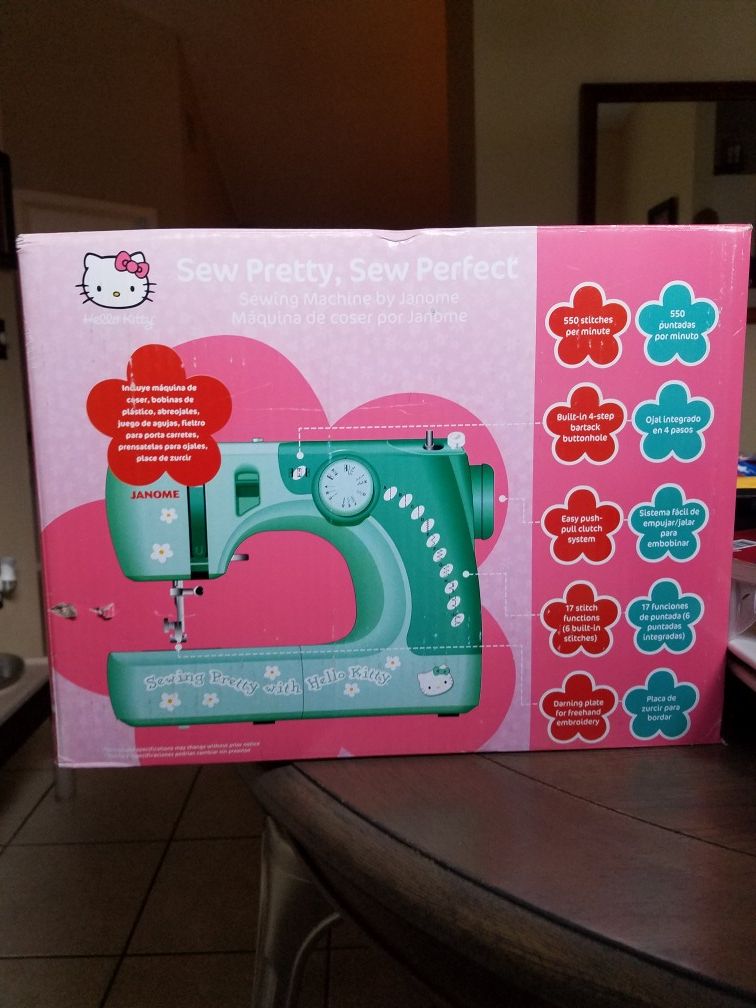 JANOME HELLO KITTY SEWING MACHINE