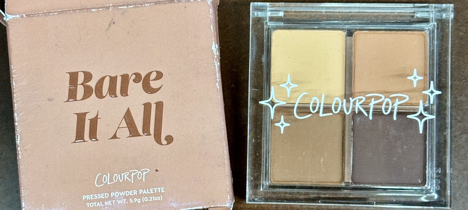 Colour Pop - Bare it All Pressed Powder Quad Palettes