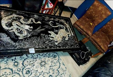 Vintage korean mother of pearl coffee table