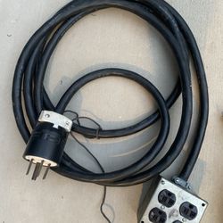 20’ Heavy Duty 50 Amp To 110 8 Gauge Extension Cord