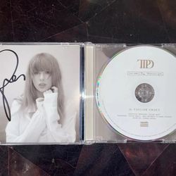 Tortured Poets Department CD + Bonus Track The Manuscript With Hand Signed Photo