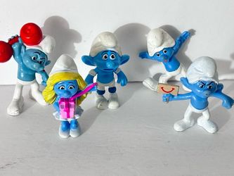Smurfs McDonald's Happy Meal Toy Figures Set of 5