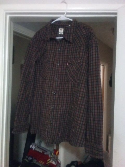 Levi's Dark Brown Checkered Shirt