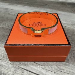 Hermes Clic H bracelet (Pink Gold)