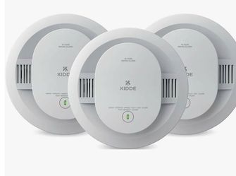3-Pack Kidde 20SDR Smoke Detector AA Battery Powered 5" LED Alarm
