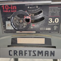 Craftsman Table Saw