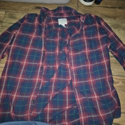 2xl St. John’s Bay Classic Plaid Flannel Shirt - Rich Jewel Tones