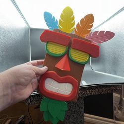 Crash Bandicoot Aku Aku Mask - Full Size - 3D Printed