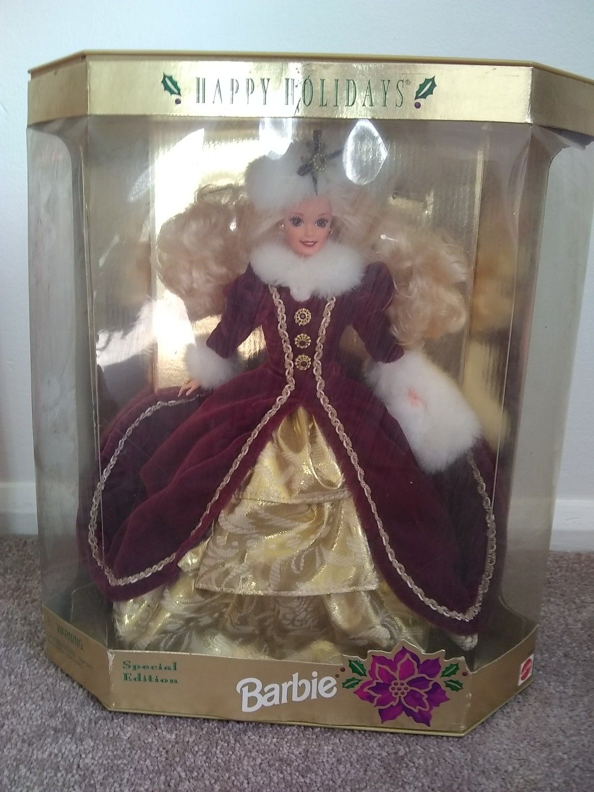 Colletible holiday barbie