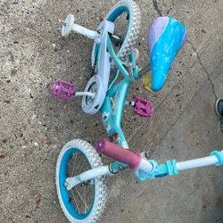 14 Inch Elsa And Anna Bike With Trainer