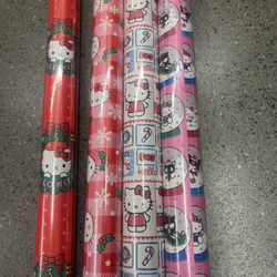 Hello kitty Christmas Wrapping Paper
