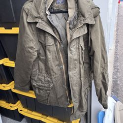 Abercrombie & Fitch Men’s Lined Winter Jacket Size Extra Large 