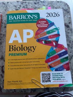 AP Biology book Barrons 2026 edition