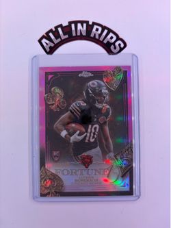 Topps 2025 Chrome Fortune 15 Luther Burden III Rookie  #F15-28 /250 Bears NFL