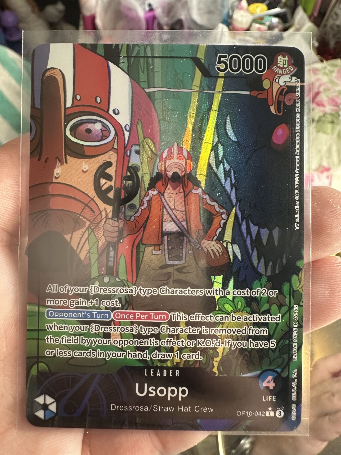 One Piece TCG Usopp Alt Art Leader