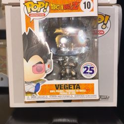 Dragon ball z chrome Vegeta funko pop