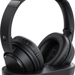 TV Headphones Wireless for Seniors, Multi-function Transmitter Charging Base, Audio Sync