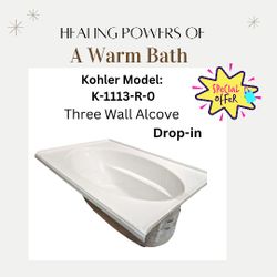 Kohler Wind Ward Soaking BathTub 60" X 42"