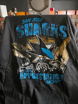 San Jose Sharks MEDIUM Fan Appreciation Night shirt from the April 13, 2024 game