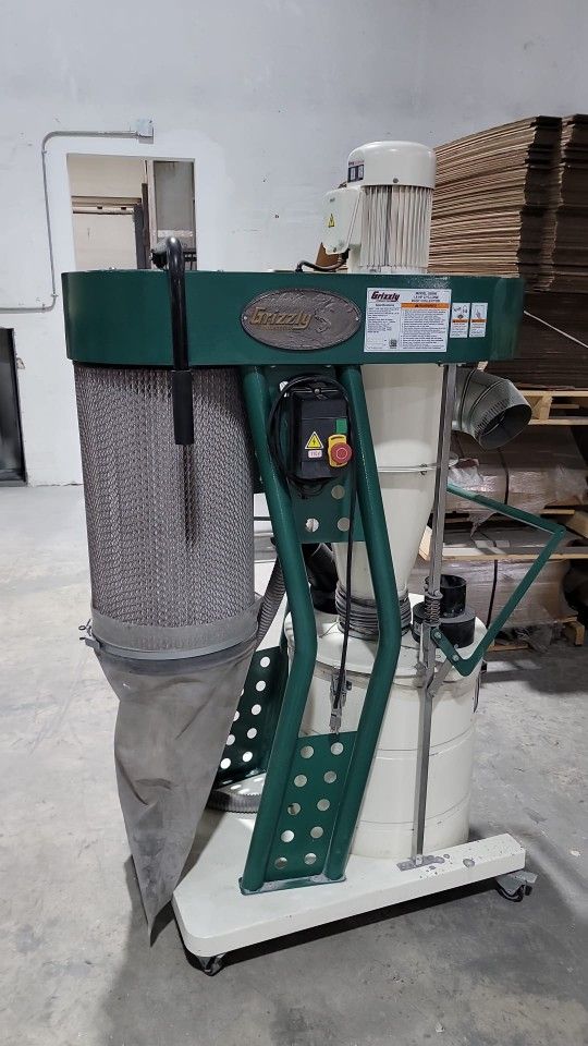 Grizzly G0860 11/2 HP Portable Cyclone Dust Collector for Sale in