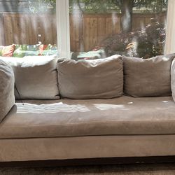 West Elm Couch - Grey -$75