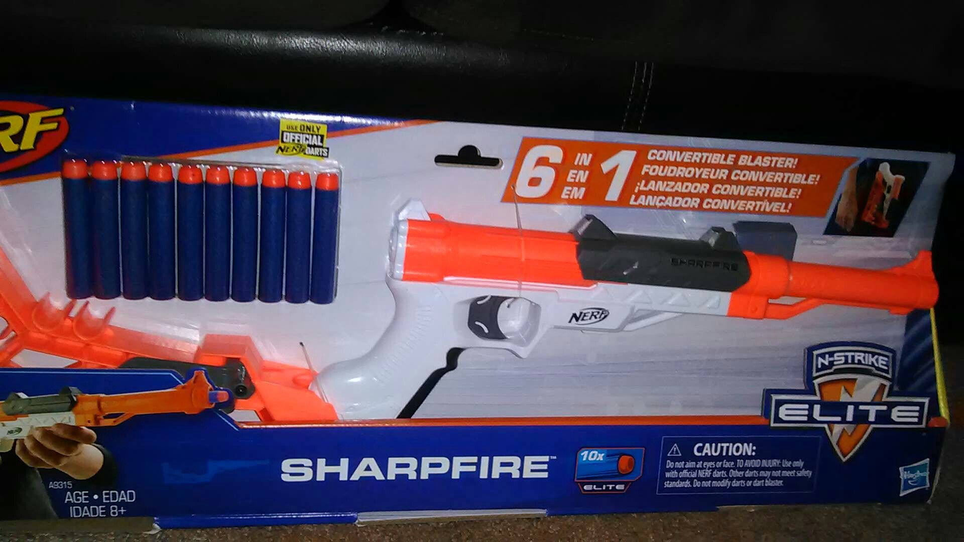 Nerf Gun* N Strike Sharpfire* W/ Bullets* New in box