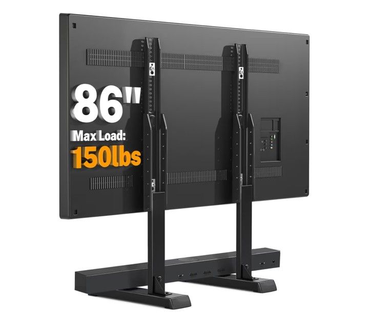 TV Stand Mount, Universal TV Stand Tabletop for 22 to 65 inch Plasma LCD LED Flat Screen TVs, Strong TV Legs Holds up to 88lbs, Height Adjustable