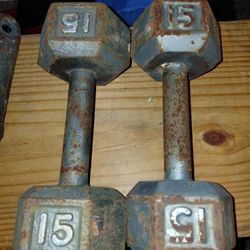 Pair 15 Pounds Weights