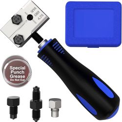 3/16" Brake Line Flaring Tool Kit, Double Flare Tool for Brake Lines, Flaring Tool for Vehicle Brake Hydraulic Line Repair